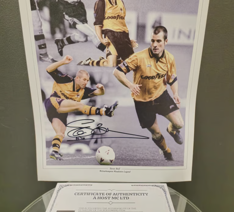 STEVE BULL MBE SIGNED PHOTO